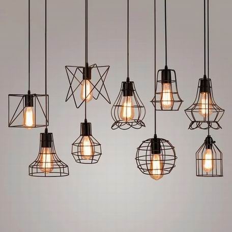Pendant Light Retro Vintage Ceiling Lighting Fixtures Industrial Lamp Shades Metal ShadowE27 Base AP-5002
